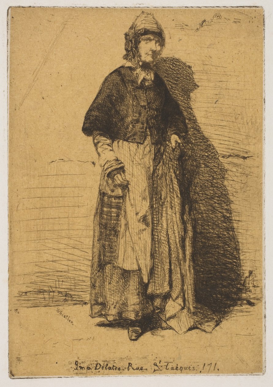 Madre Gérard, 1858. de James Abbott McNeill Whistler
