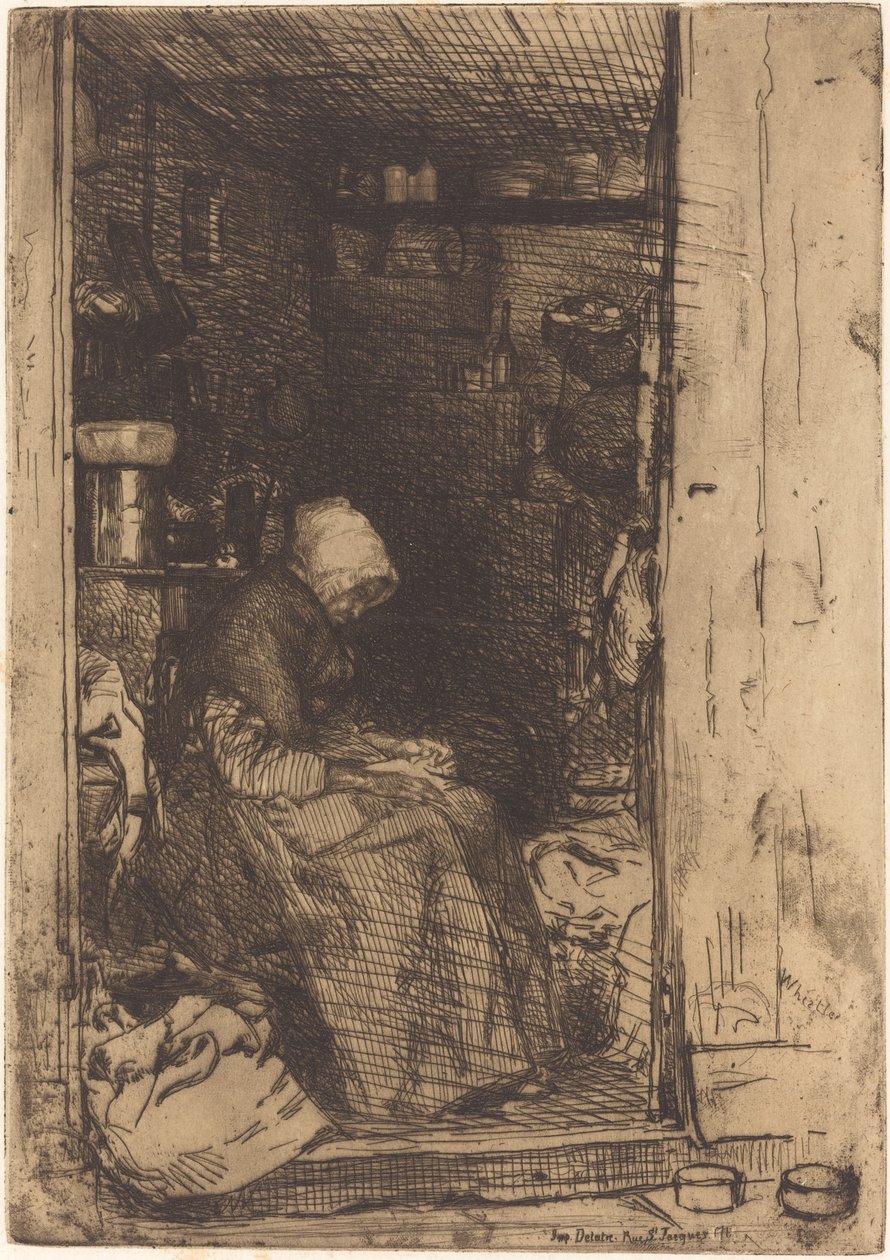 La Vieille aux Loques, 1858. de James Abbott McNeill Whistler