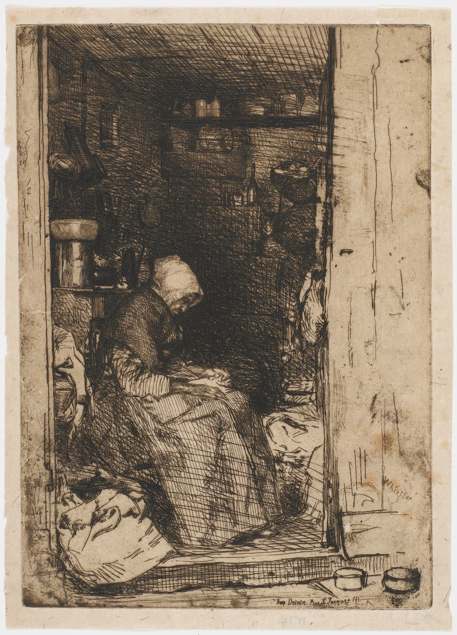 La Vieille aux Loques, 1858. de James Abbott McNeill Whistler