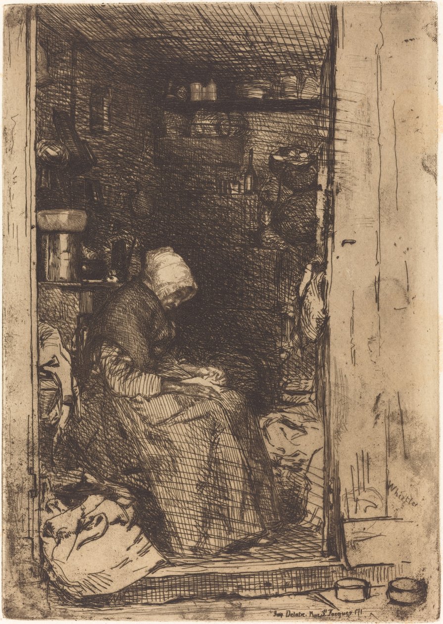 La Vieille aux Loques, 1858. de James Abbott McNeill Whistler