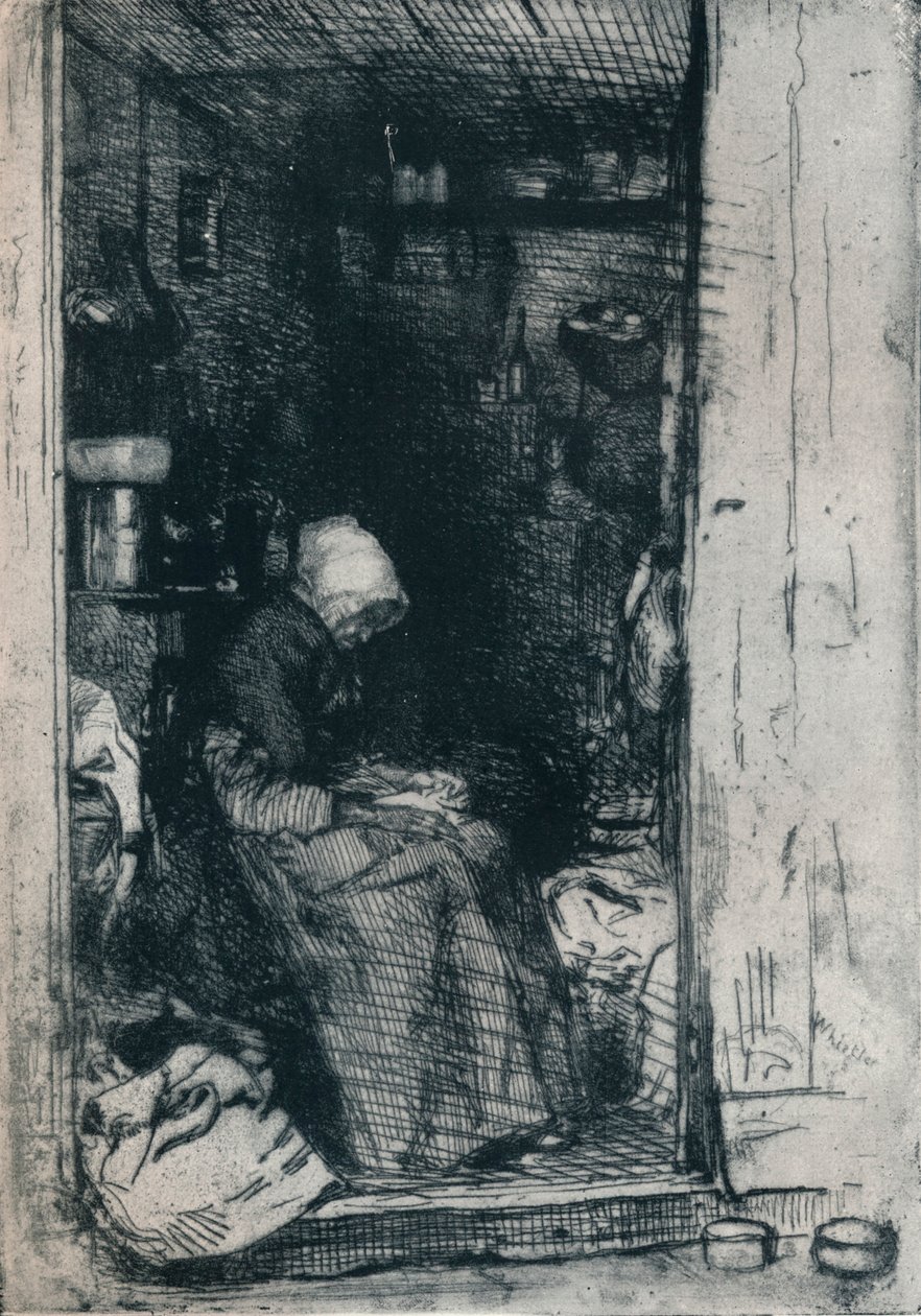 La Vieille aux Loques, 1858 1903-1904 de James Abbott McNeill Whistler