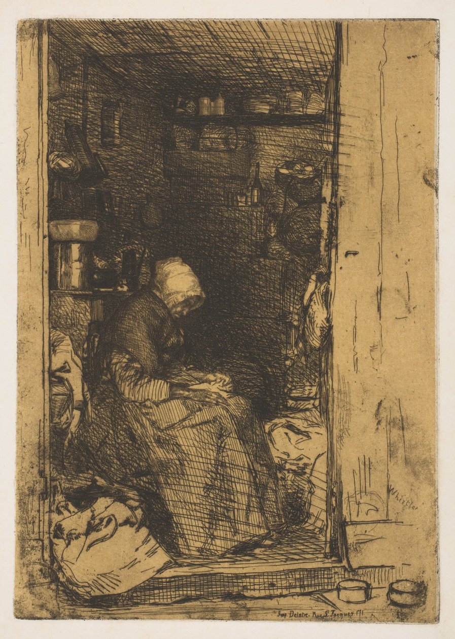 La Vielle aux Loques, 1858. de James Abbott McNeill Whistler