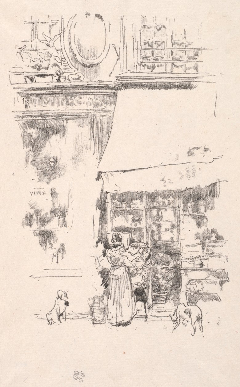 O fruto da Rue de Grenelle, 1874. de James Abbott McNeill Whistler