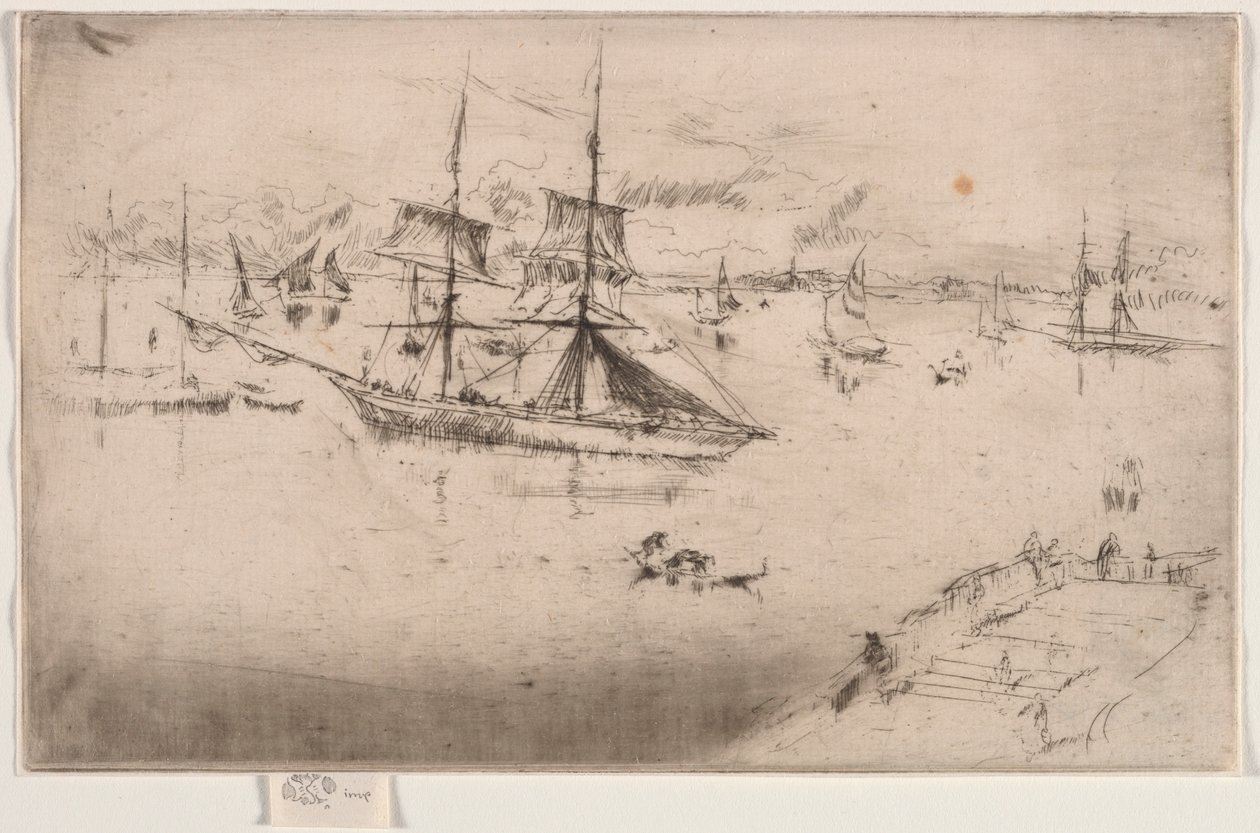 Lagoon: Meio-dia, 1886. de James Abbott McNeill Whistler
