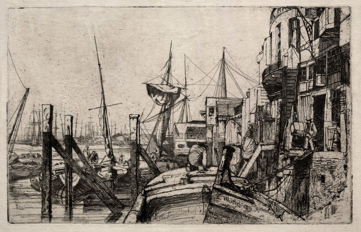 Limehouse, 1859. de James Abbott McNeill Whistler