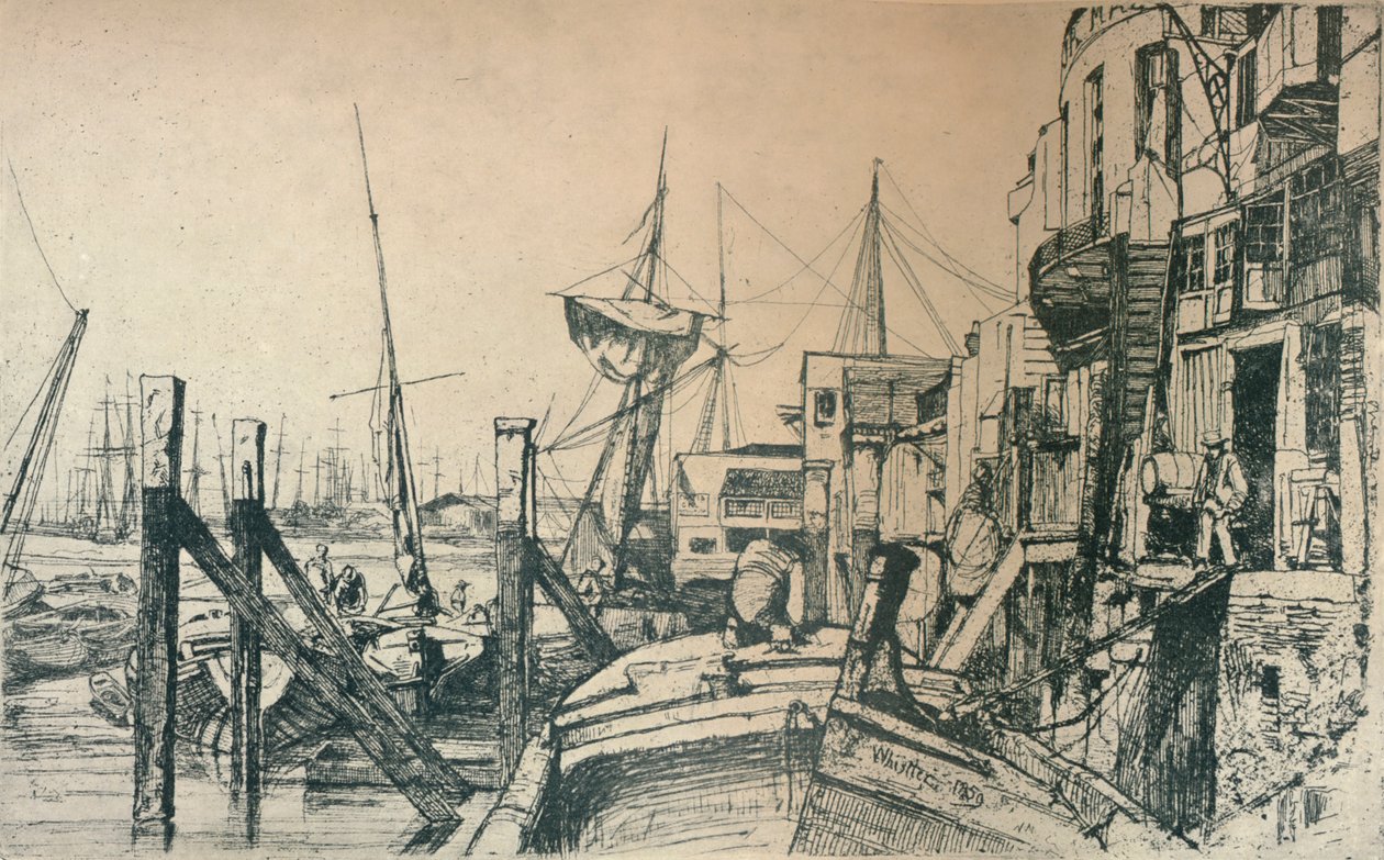 Limehouse, 1859, 1904 de James Abbott McNeill Whistler