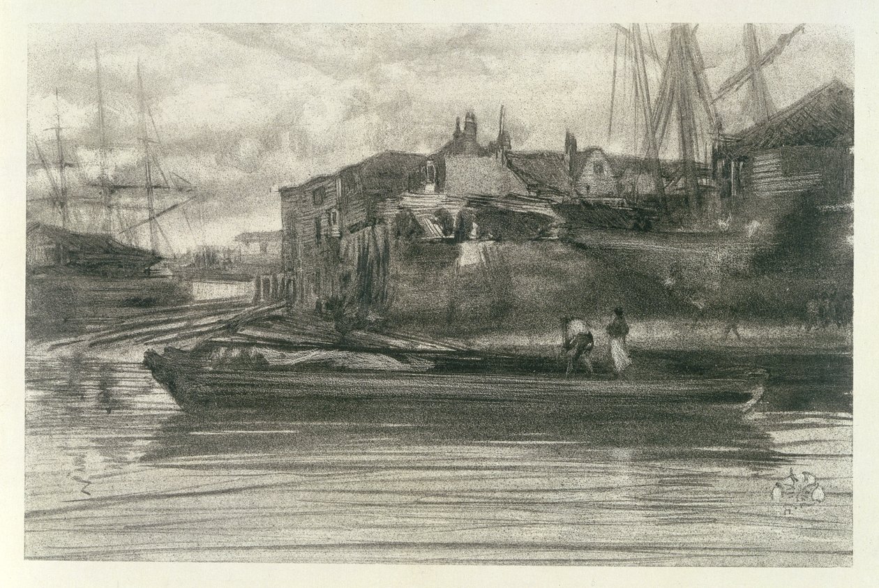 Limehouse, 1878 (litotint) de James Abbott McNeill Whistler