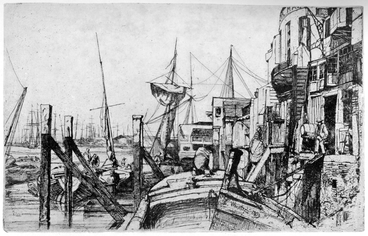 Limehouse, século XIX, 1904. de James Abbott McNeill Whistler