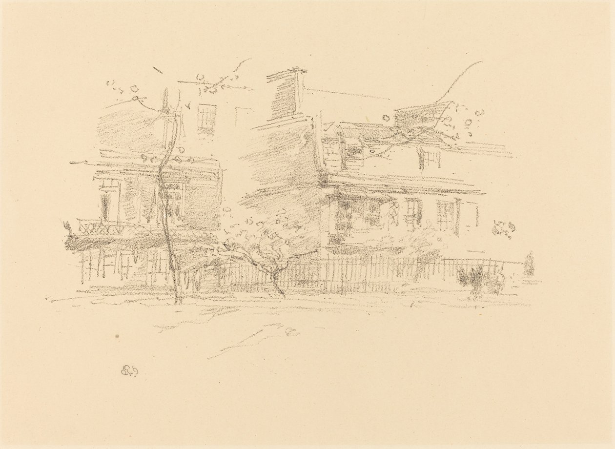 Lindsay Row, Chelsea, 1888. de James Abbott McNeill Whistler