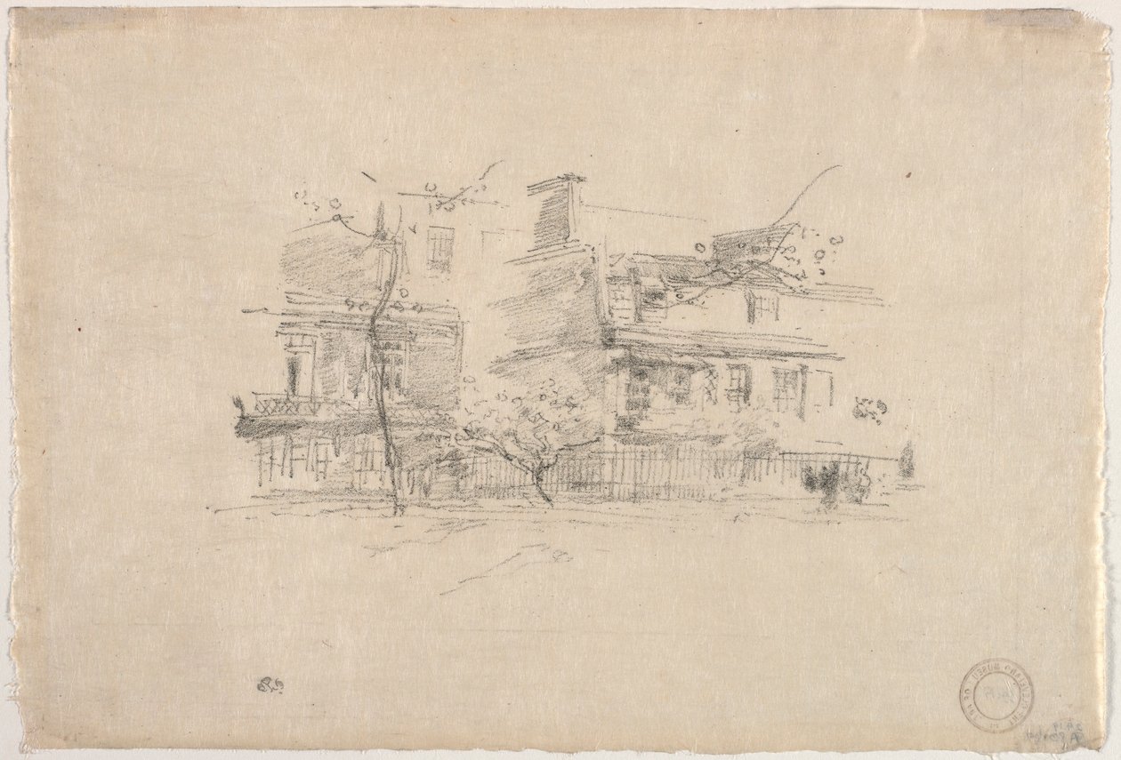 Lindsay Row, Chelsea, 1888. de James Abbott McNeill Whistler
