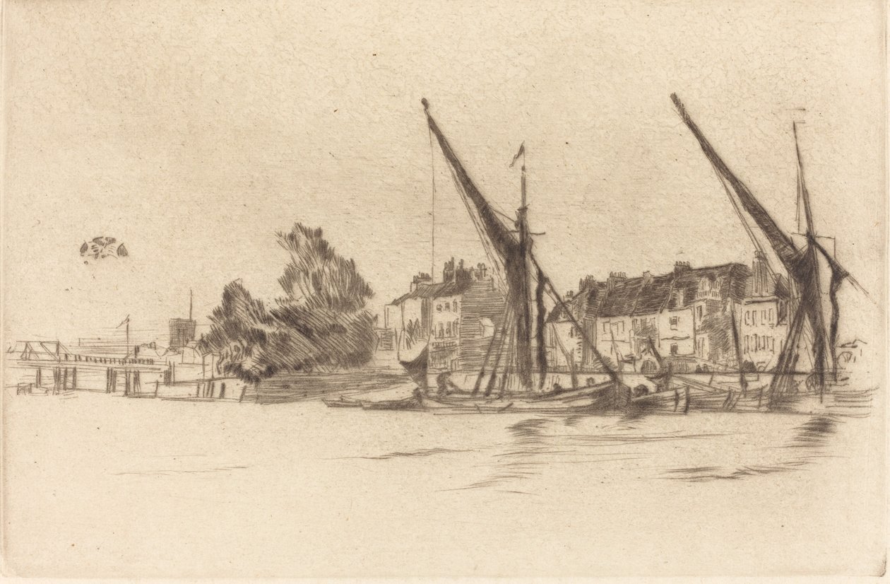 Lindsey Houses, 1877. de James Abbott McNeill Whistler