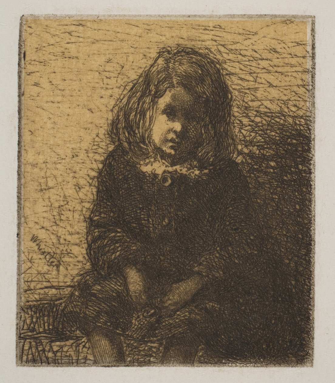 Pequeno Arthur, 1857-58. de James Abbott McNeill Whistler