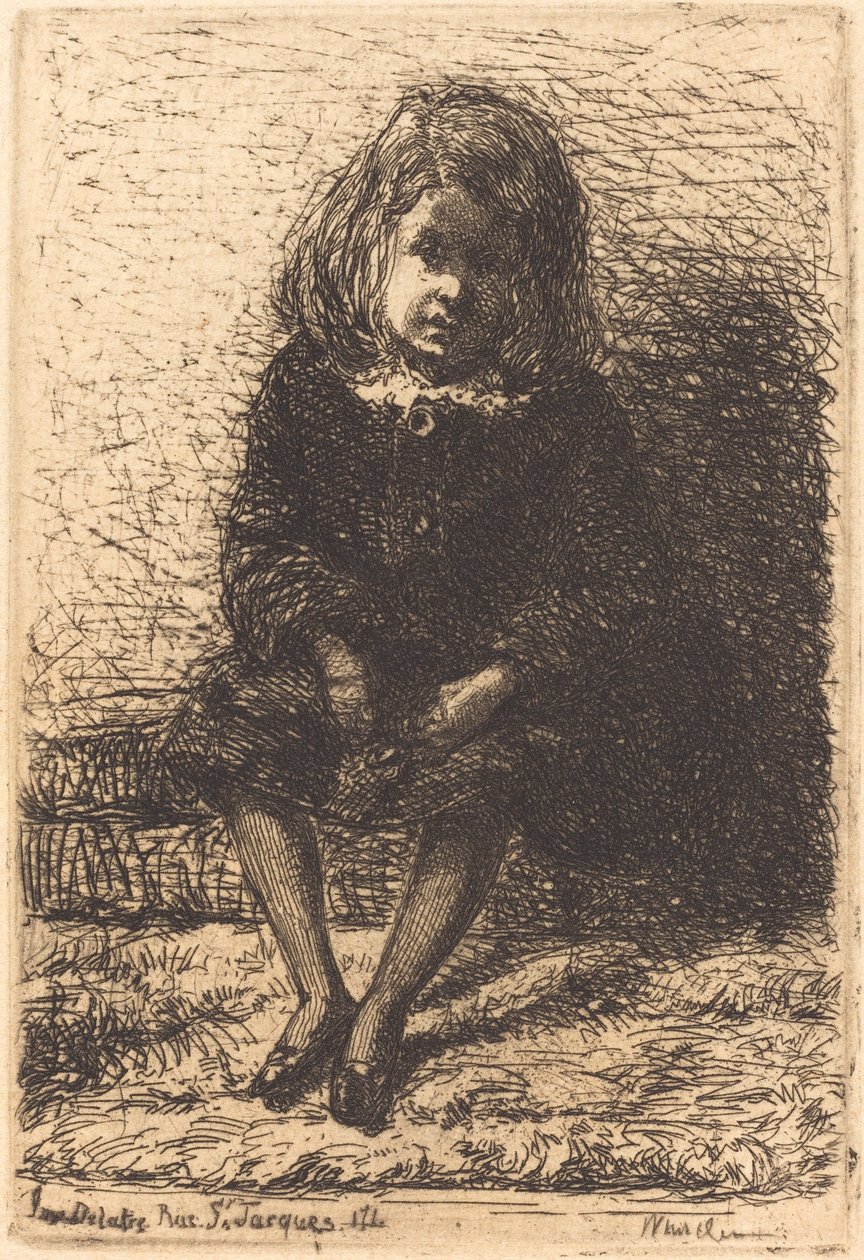 Pequeno Arthur, c. 18571858. de James Abbott McNeill Whistler