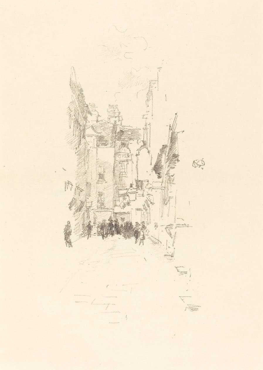 Little Court, Feira de Tecidos, 1887. de James Abbott McNeill Whistler