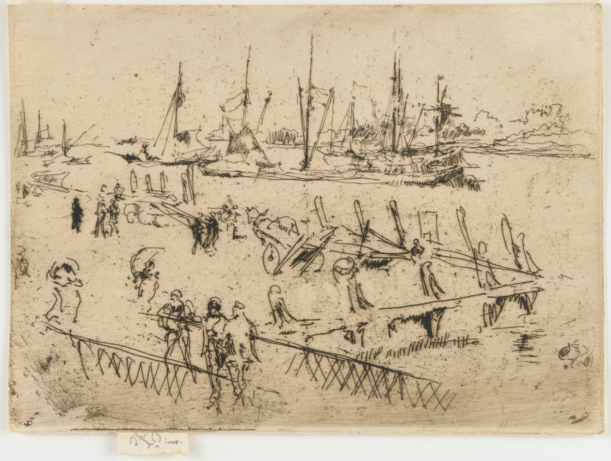 Pequeno Dordrecht, 1884. de James Abbott McNeill Whistler