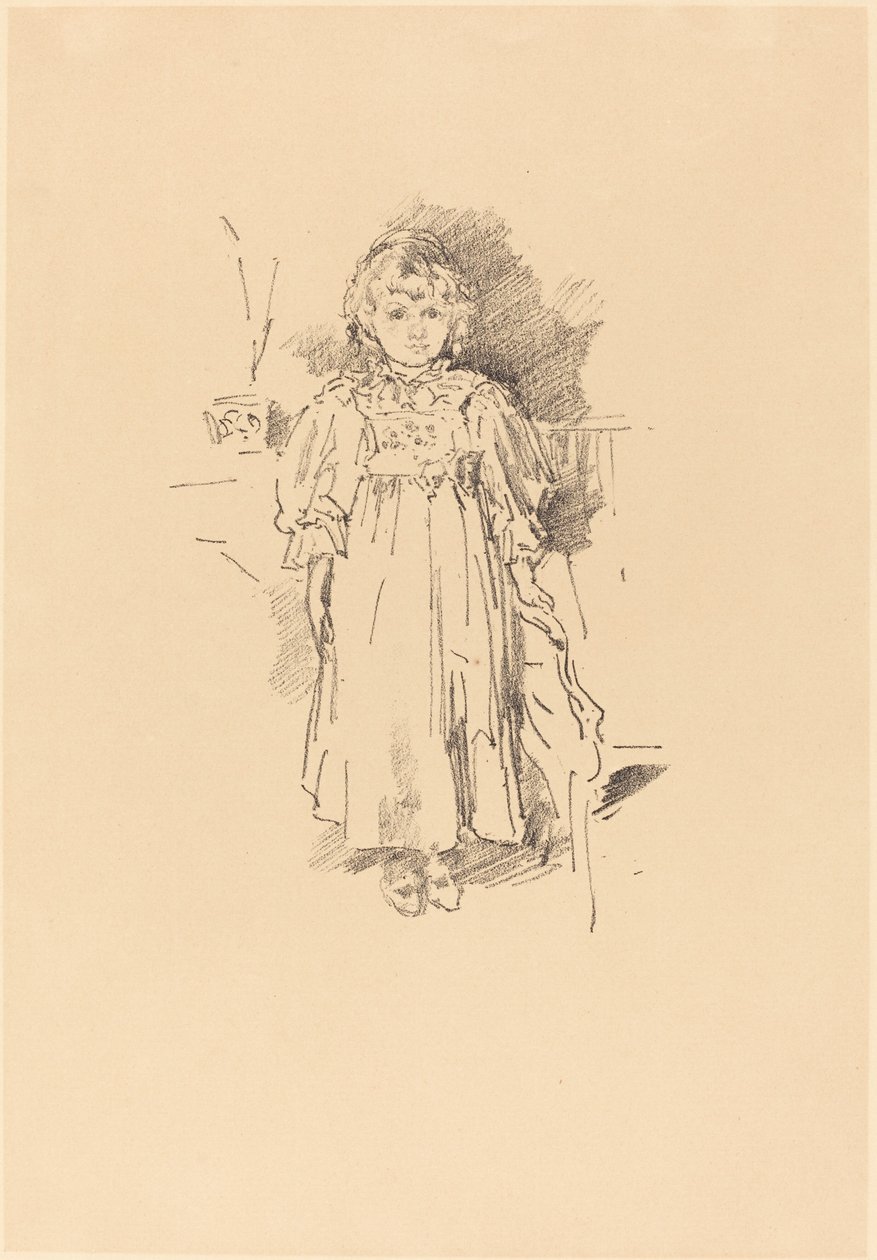 Pequena Evelyn, 1896. de James Abbott McNeill Whistler