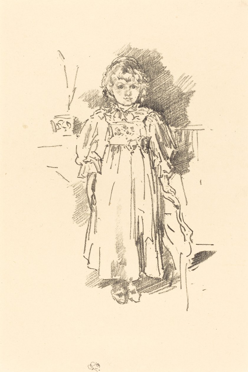Pequena Evelyn, 1896. de James Abbott McNeill Whistler