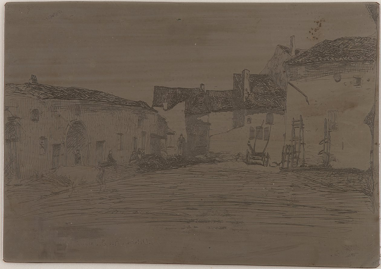 Liverdun. Um dos Doze Etchings da Natureza, 1858. de James Abbott McNeill Whistler