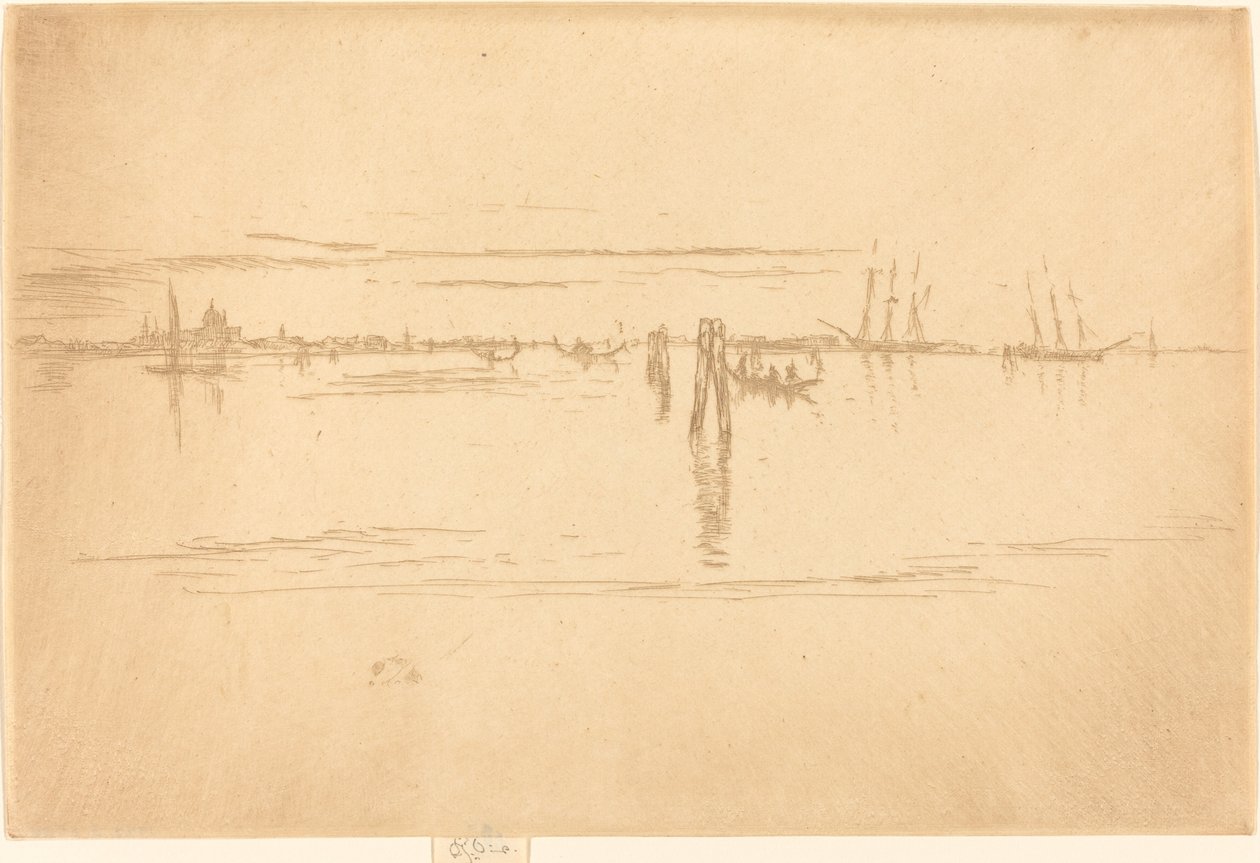 Lagoa Longa, 1880. de James Abbott McNeill Whistler