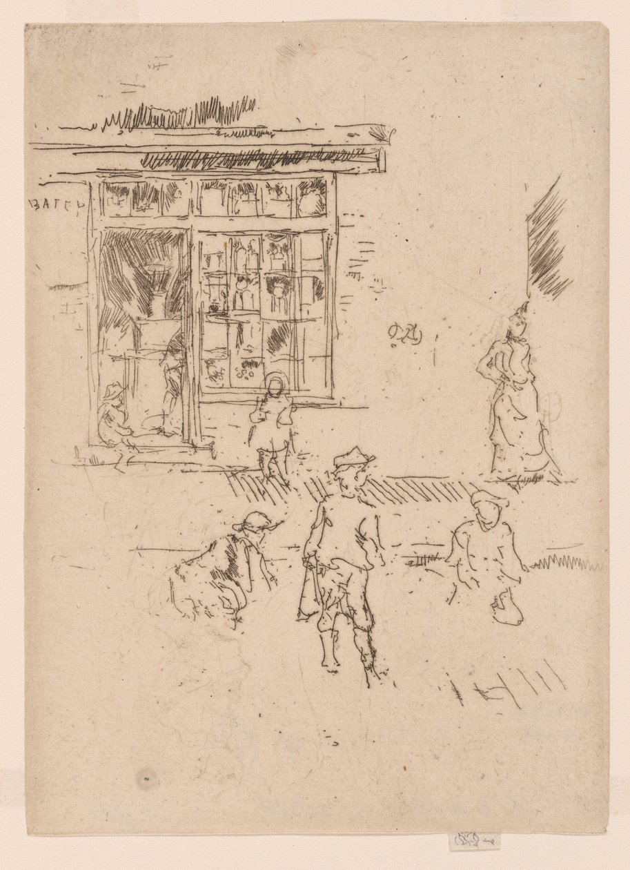 Mármores, c.1886-88 (água-forte; tinta sobre papel) de James Abbott McNeill Whistler