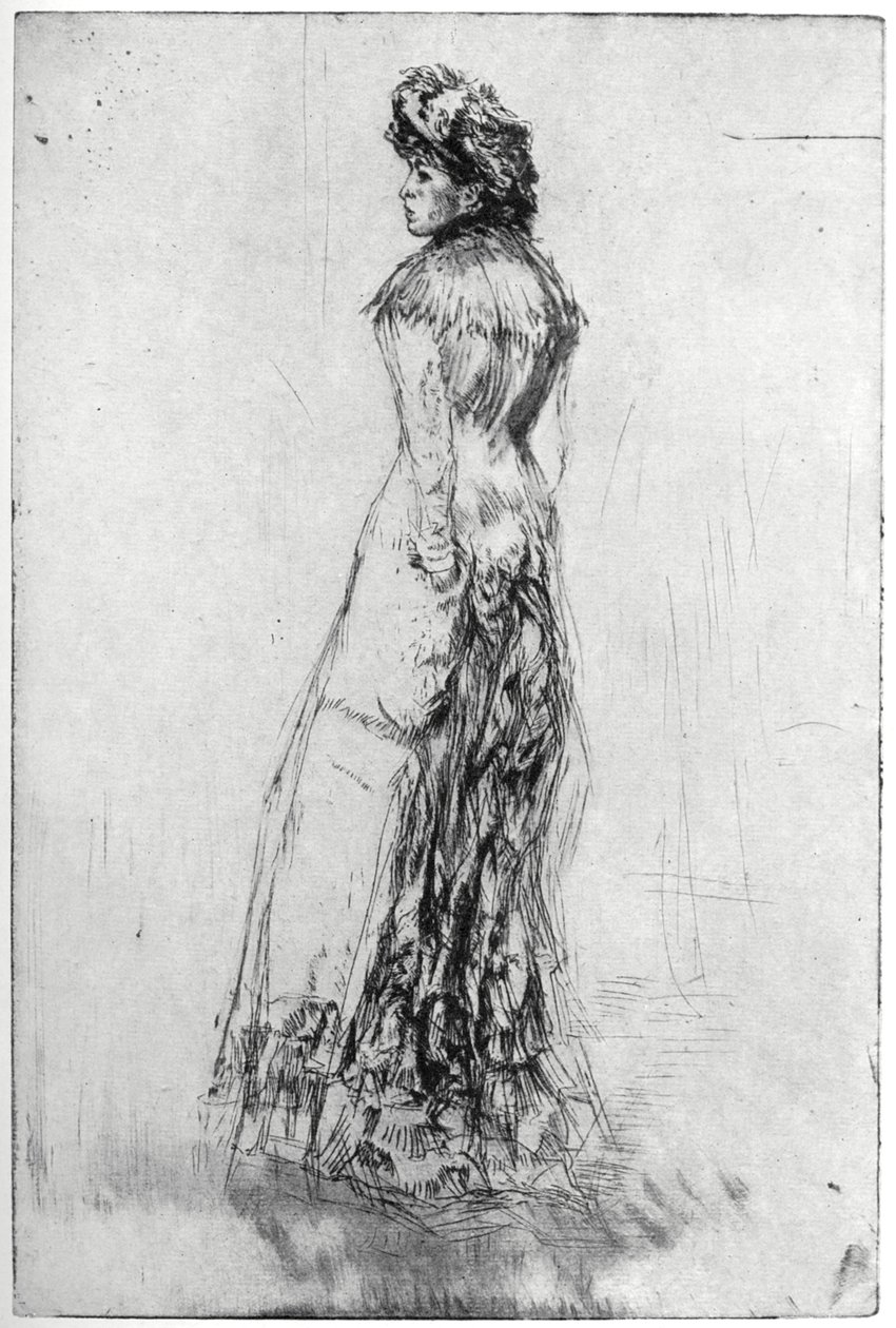 Maude, de pé, 1873 1904. de James Abbott McNeill Whistler