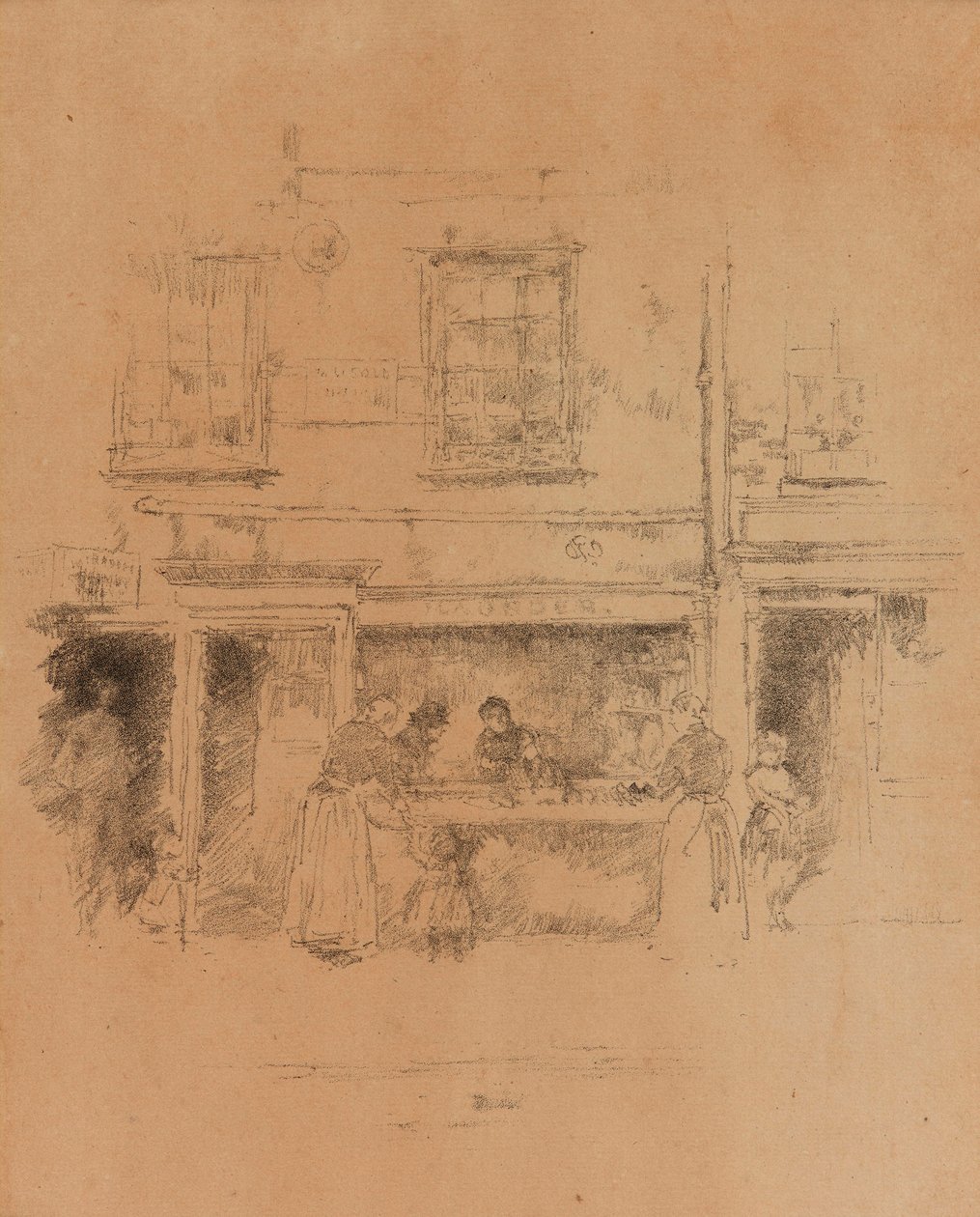 Peixaria do Maunder de James Abbott McNeill Whistler