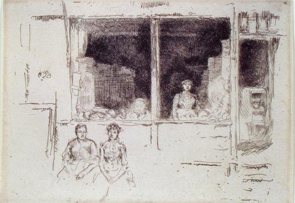 Melon Shop, Houndsditch de James Abbott McNeill Whistler