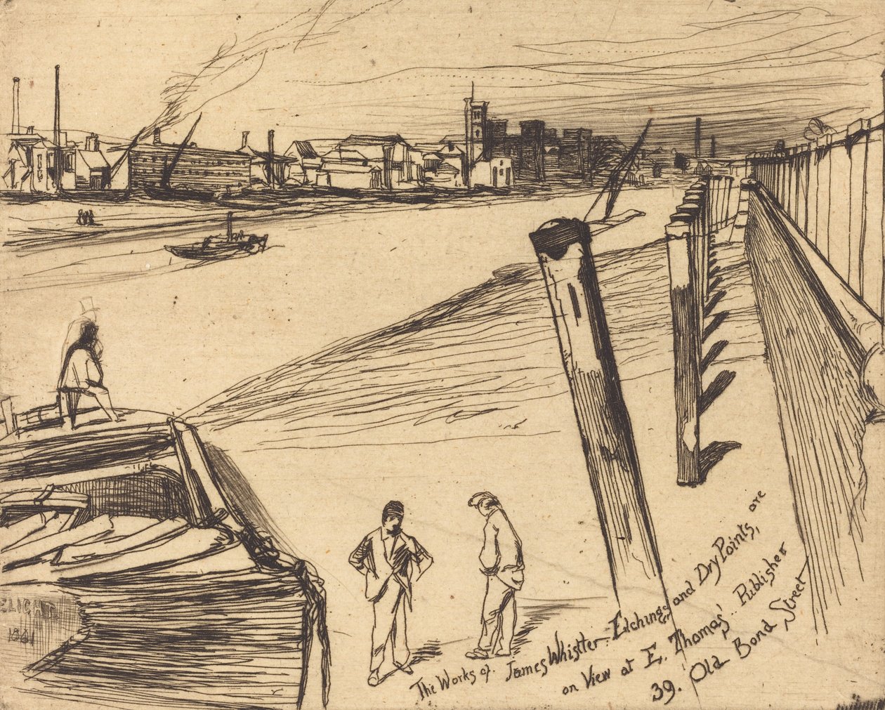 Millbank, 1861. de James Abbott McNeill Whistler