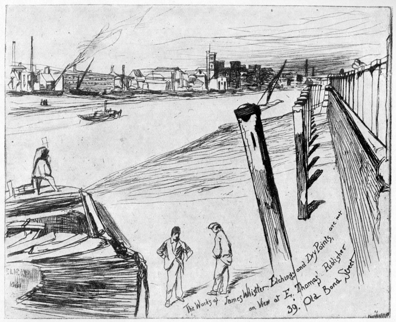 Millbank, c1860 1904. de James Abbott McNeill Whistler