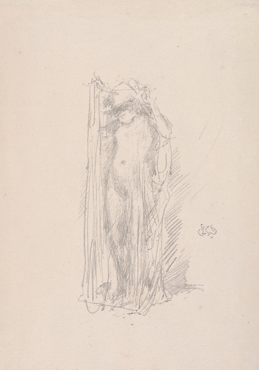 Modelo Draping, 1890. de James Abbott McNeill Whistler
