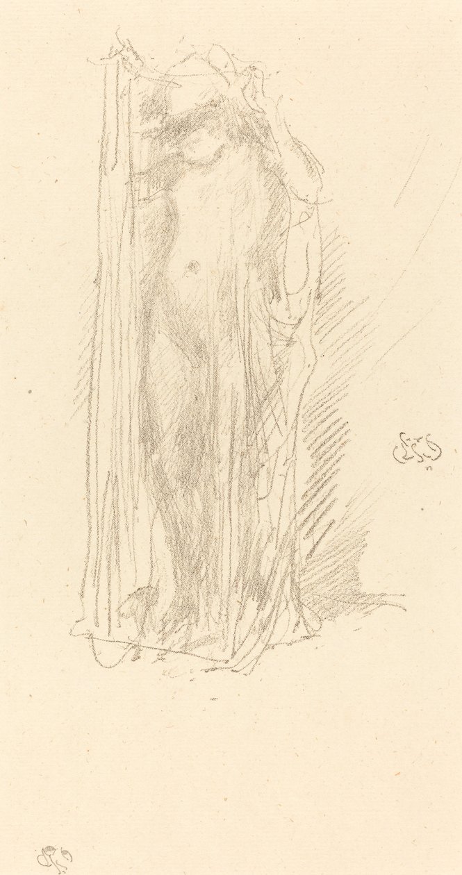 Modelo Draping, c. 1889. de James Abbott McNeill Whistler