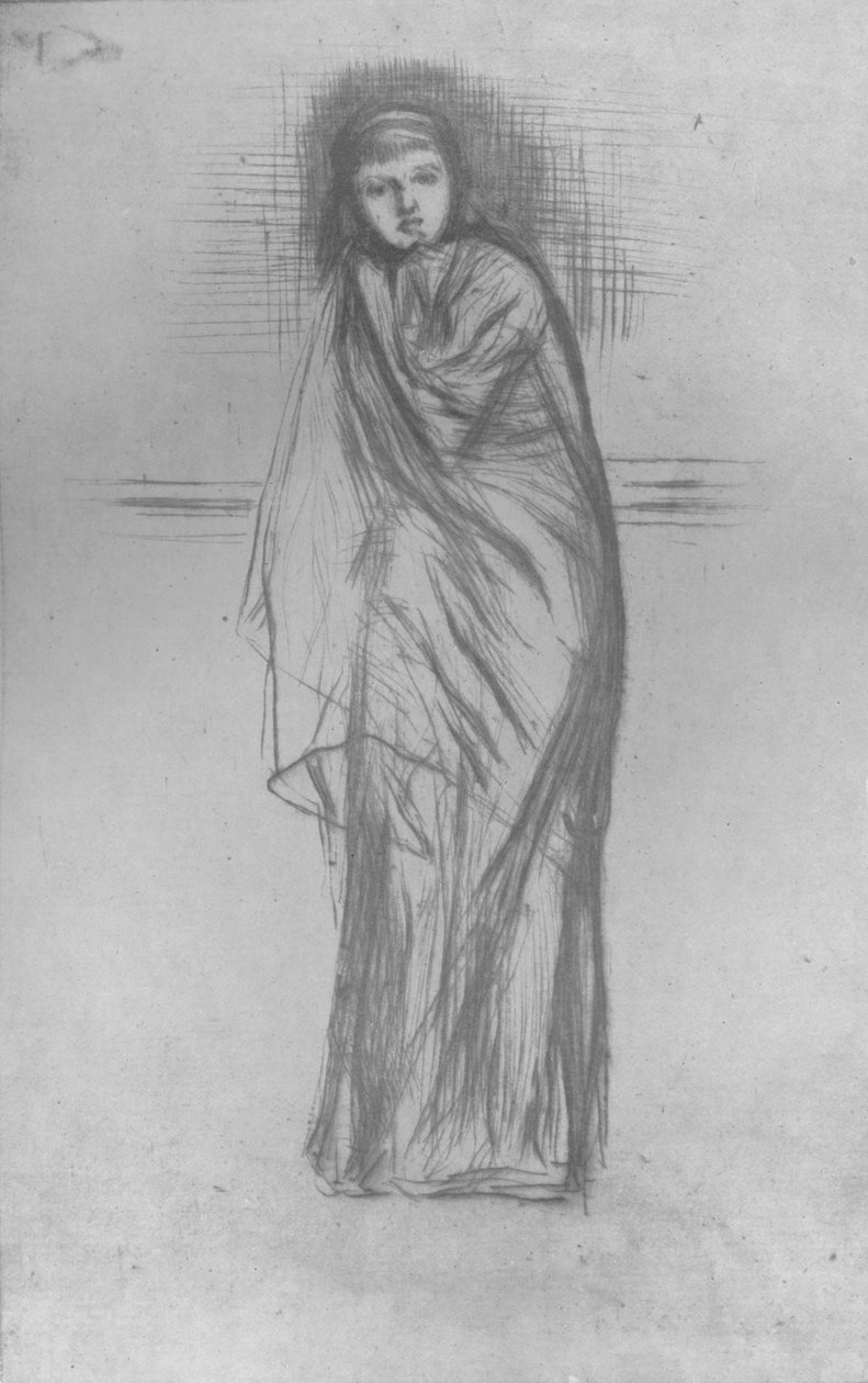 Descanso do modelo, 1870, 1904 de James Abbott McNeill Whistler
