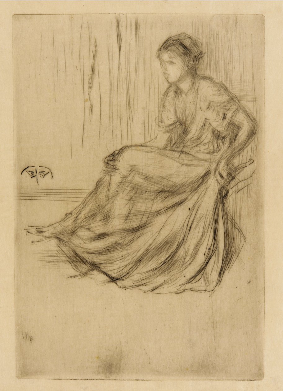 Modelo sentado, 1873. de James Abbott McNeill Whistler