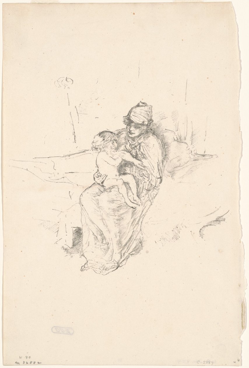 Mãe e Filho, No. 1, 18911895 impresso 1904. de James Abbott McNeill Whistler