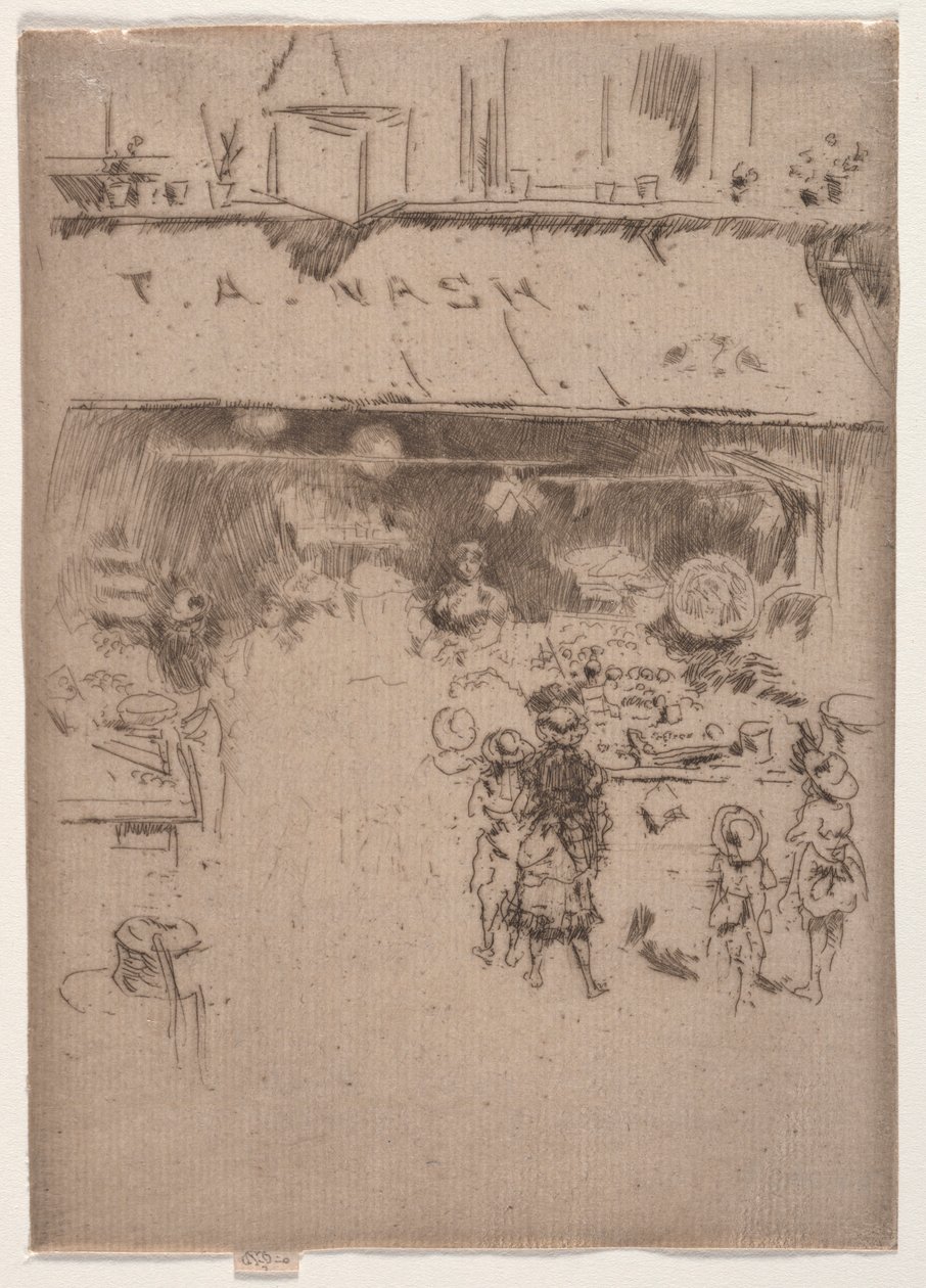Nashs Fruit Shop. de James Abbott McNeill Whistler