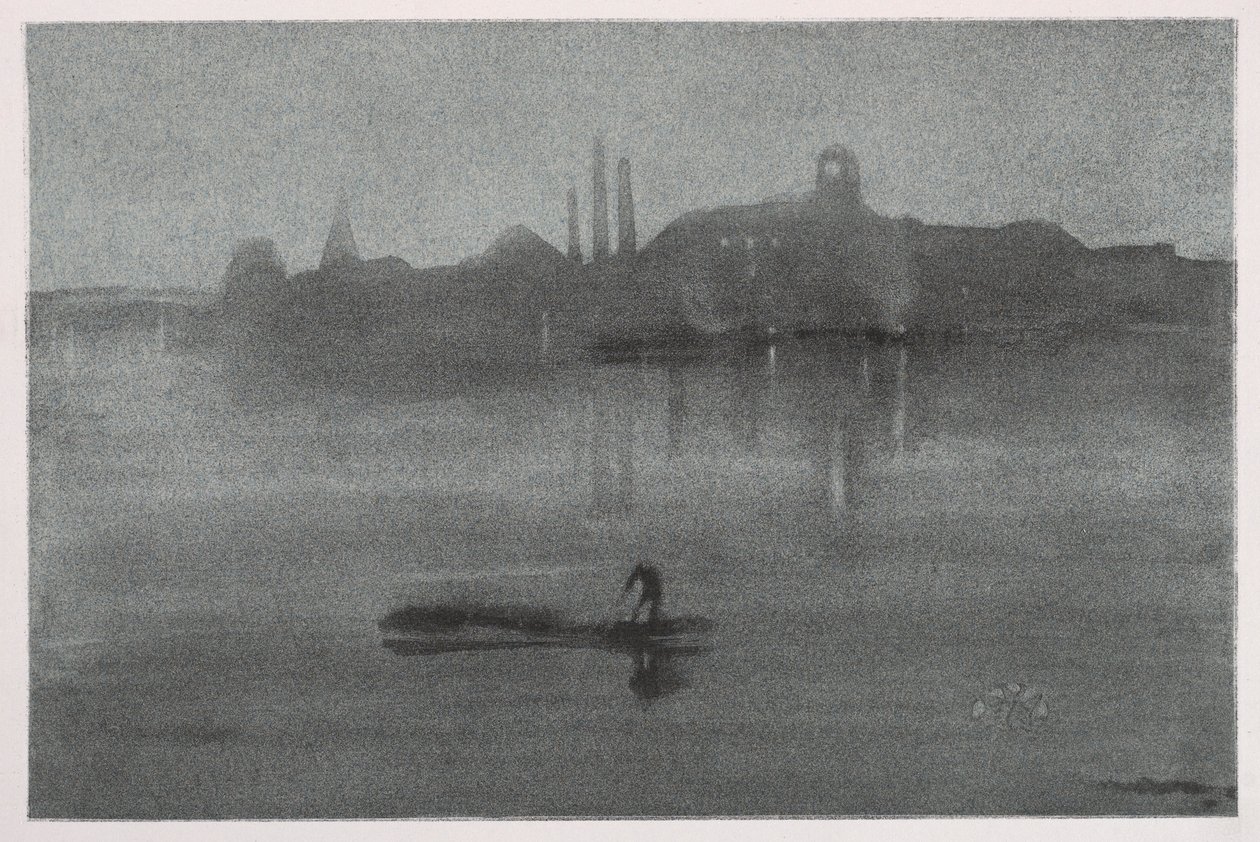 Noturno, 1878. de James Abbott McNeill Whistler