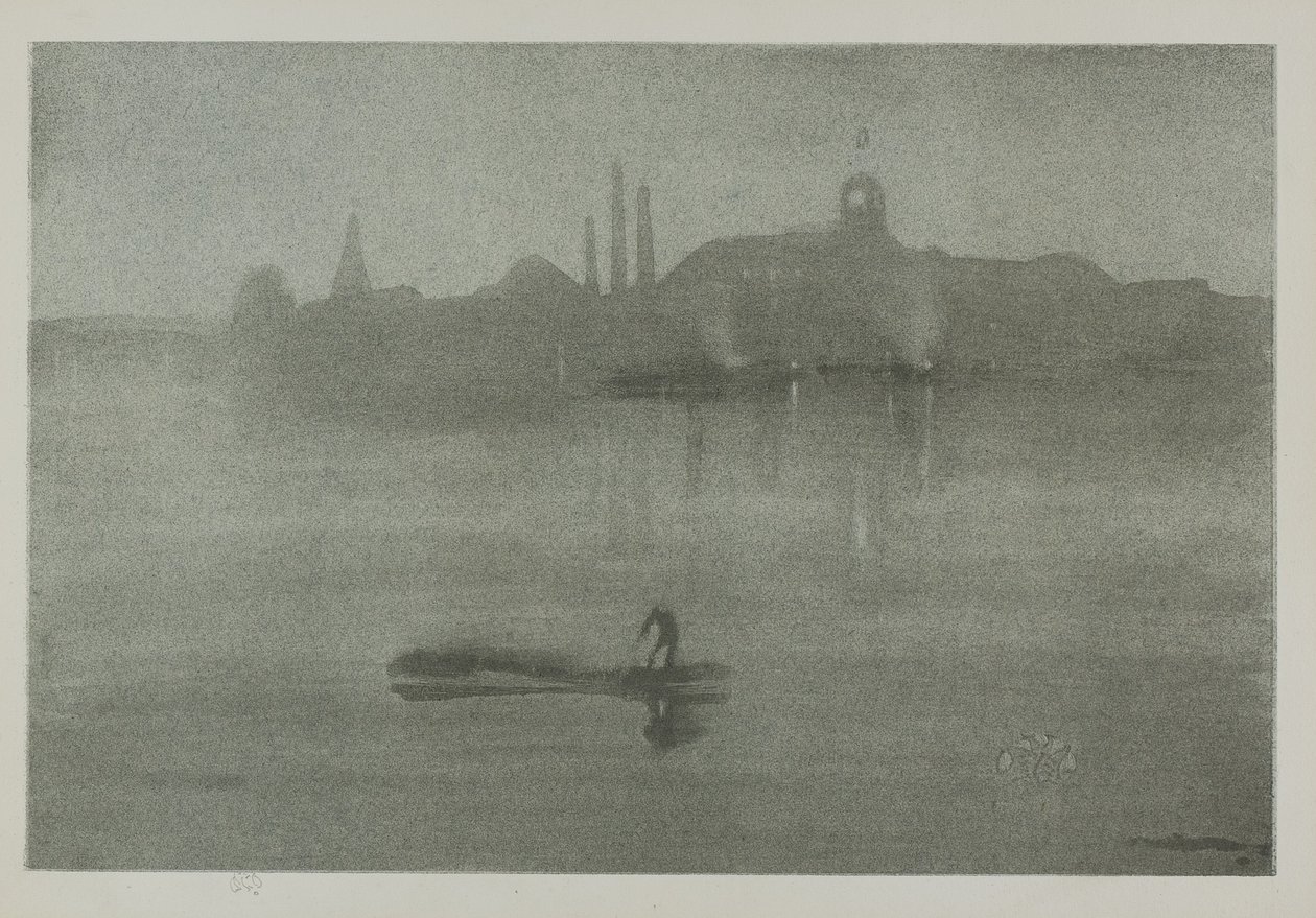 Noturno, 1878, publicado em 1887 de James Abbott McNeill Whistler
