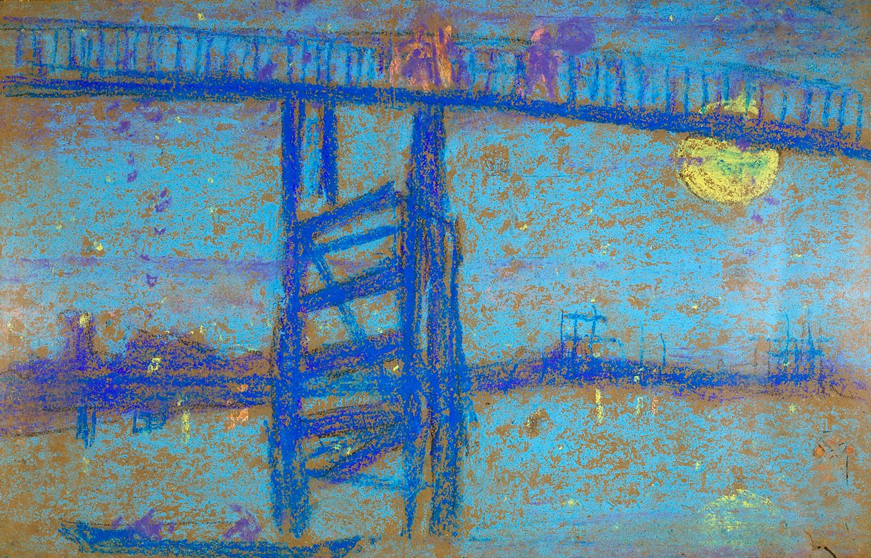Noturno: Battersea Bridge, 1872-1873 de James Abbott McNeill Whistler