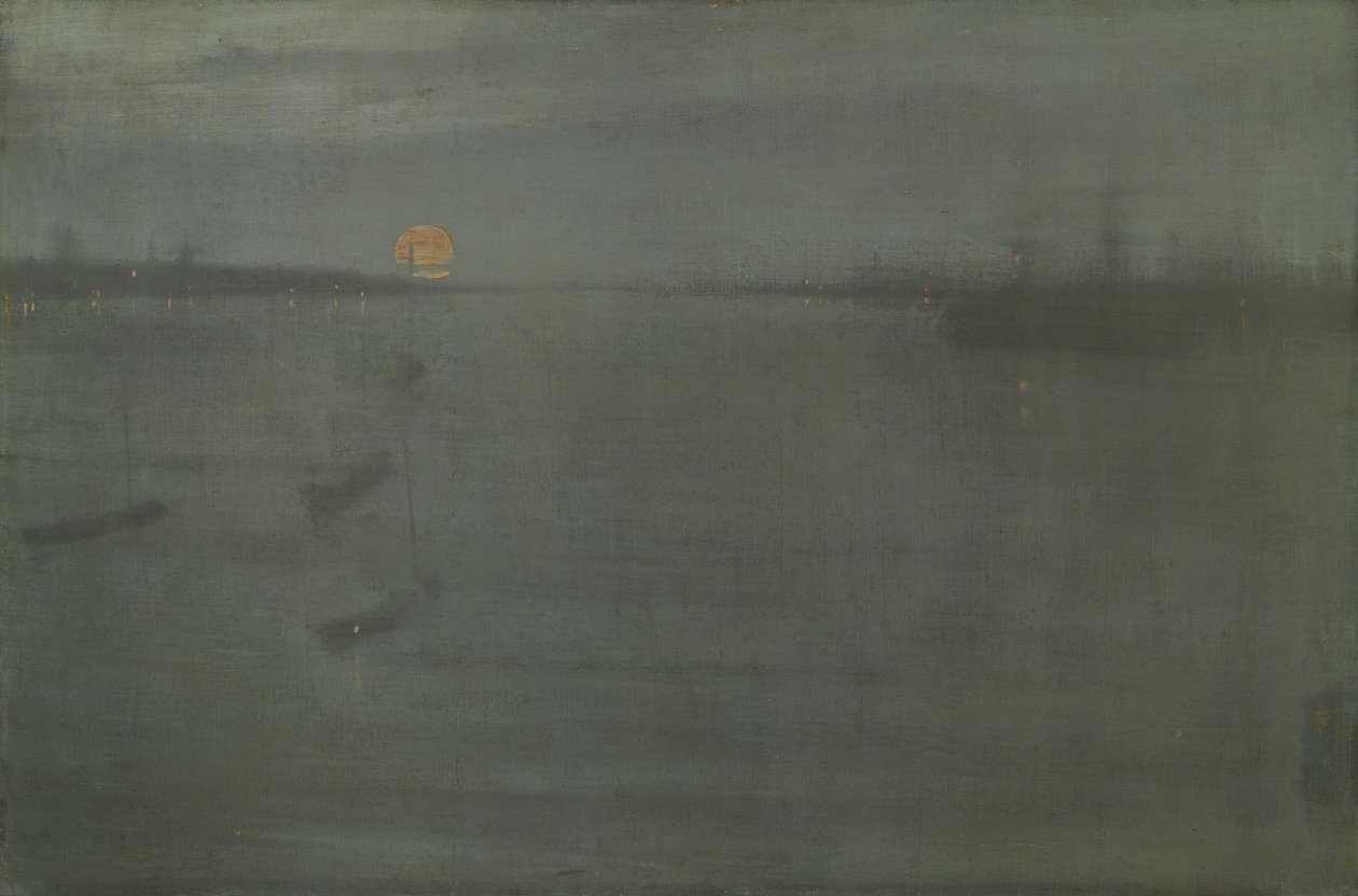 Noturno: Azul e Dourado - Southampton Water, 1872. de James Abbott McNeill Whistler