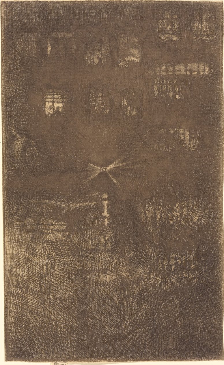 Noturno: Dance House, 1889. de James Abbott McNeill Whistler