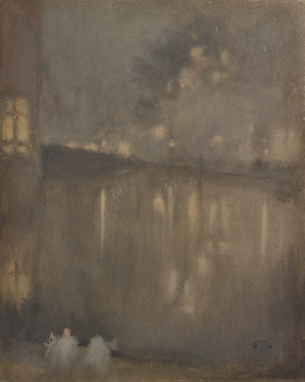 Nocturne: Gray and GoldCanal, Holanda, 1882. de James Abbott McNeill Whistler