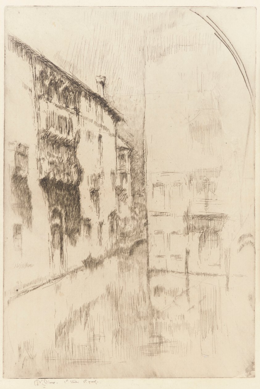 Nocturno: Palácios, 1879-1880. de James Abbott McNeill Whistler