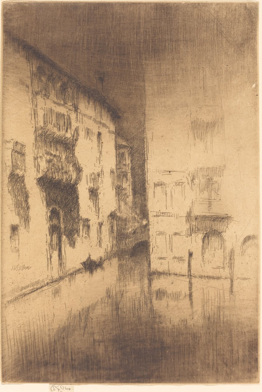 Nocturno: Palácios, 18791880. de James Abbott McNeill Whistler