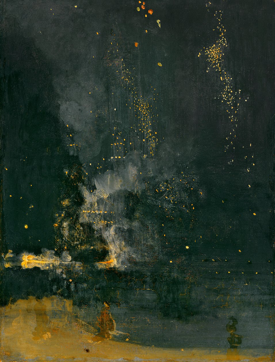Noturno em preto e dourado, o foguete em queda, 1875 de James Abbott McNeill Whistler