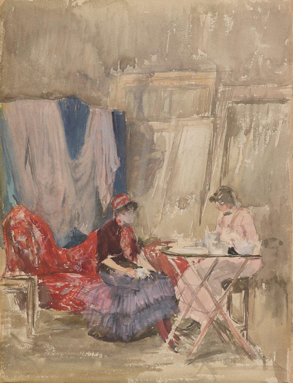 Nota em Pink and Purple - The Studio, 1883-1884. de James Abbott McNeill Whistler