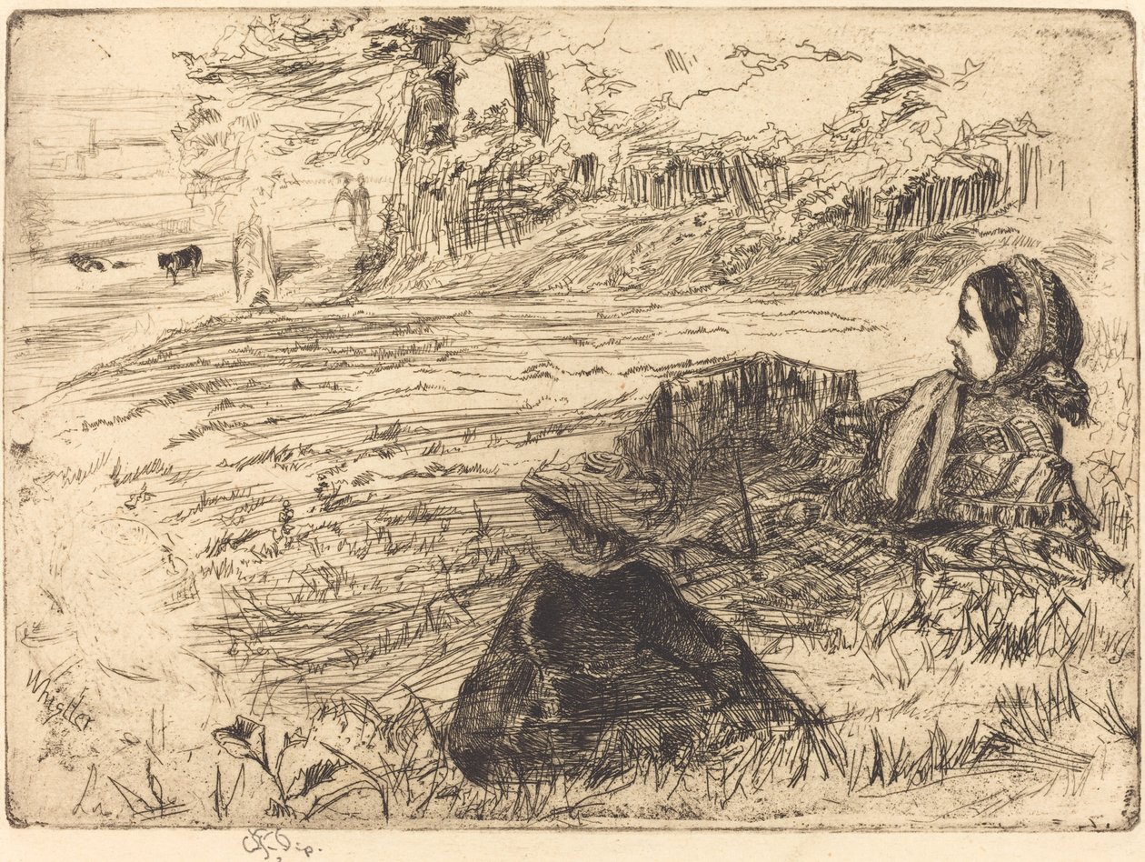 Babá e criança, 1859. de James Abbott McNeill Whistler