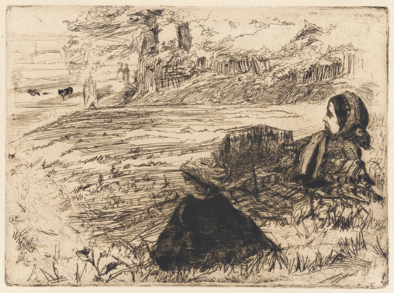 Babá e criança, 1859. de James Abbott McNeill Whistler