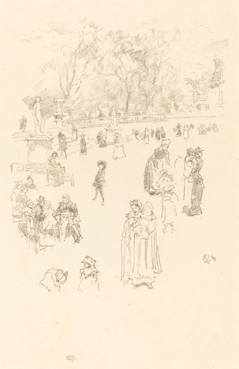 Enfermeiras: As empregadas domésticas de Luxemburgo, 1894. de James Abbott McNeill Whistler
