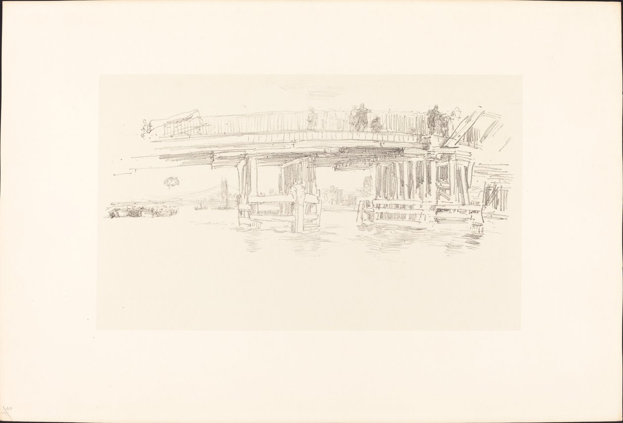 Ponte Velha de Battersea, 18791887. de James Abbott McNeill Whistler