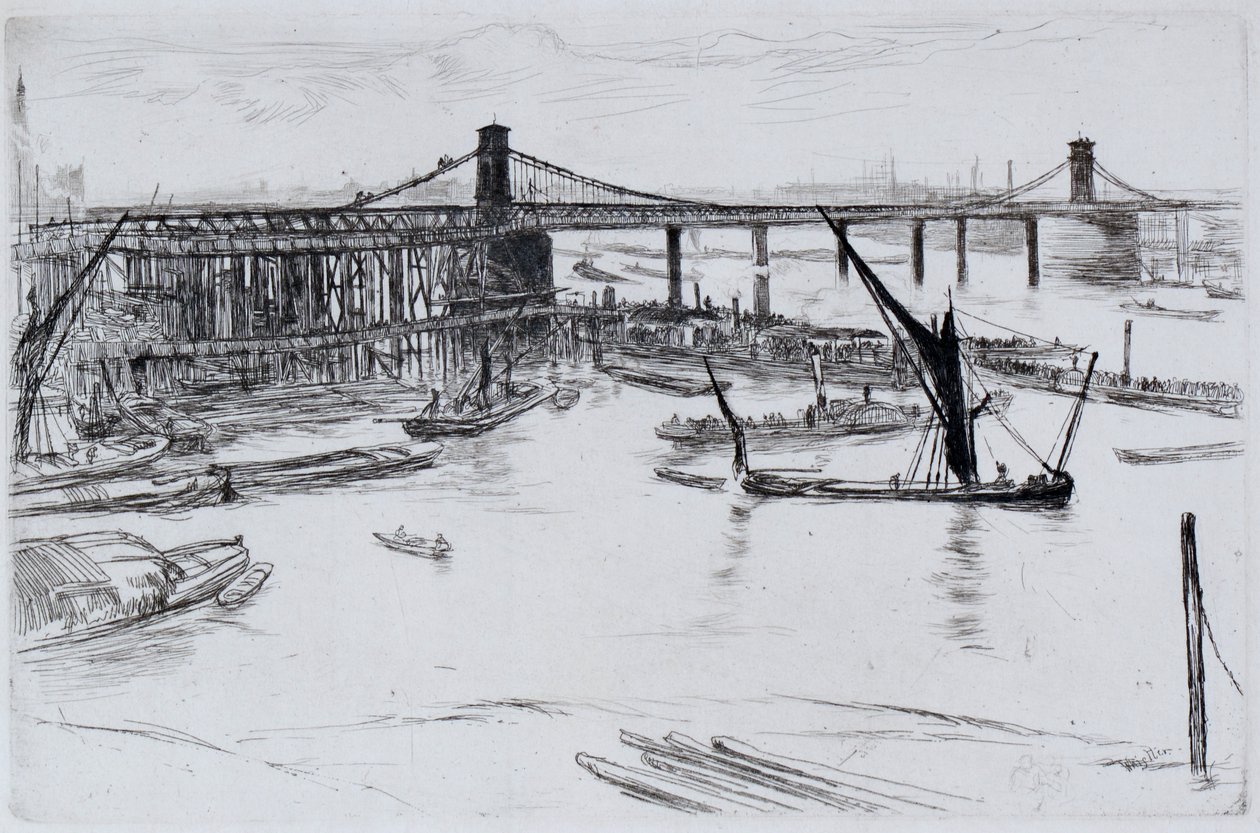 Ponte Old Hungerford de James Abbott McNeill Whistler